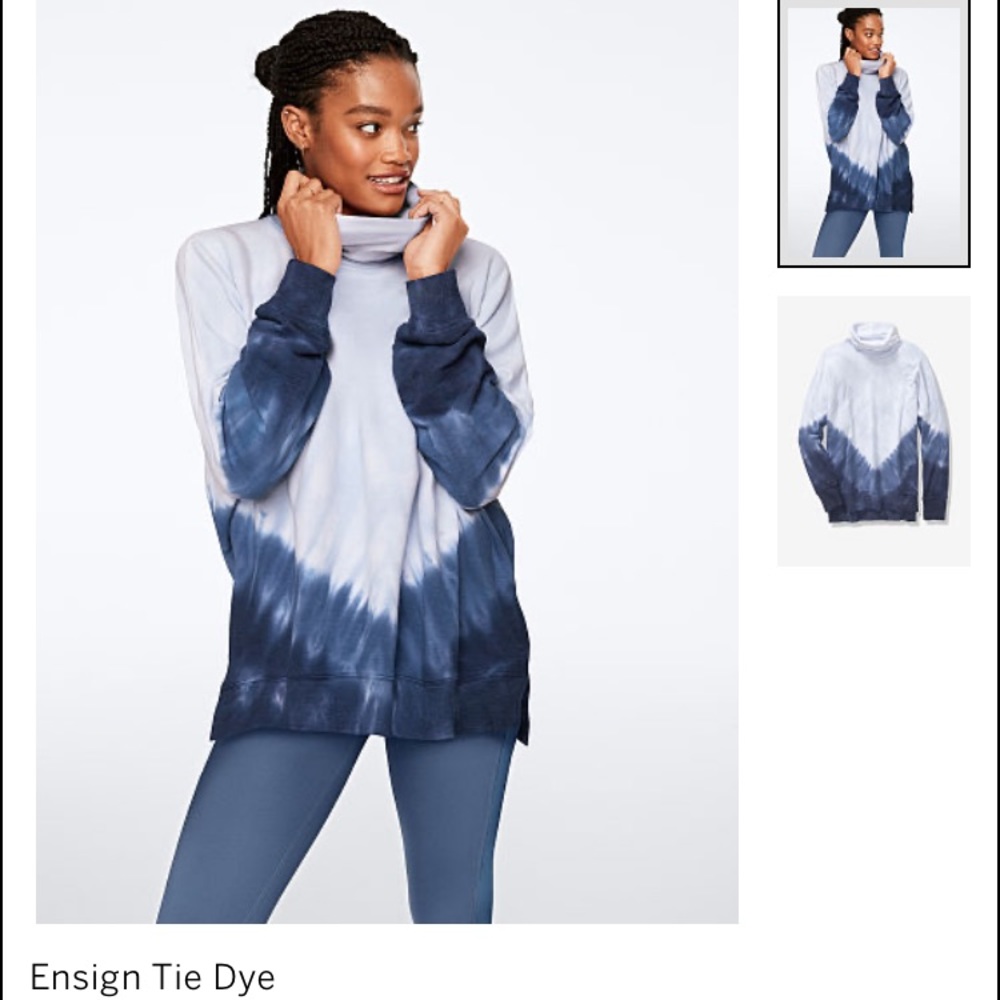 New VS PINK tie dye turtleneck tunic